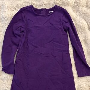 Primary Vibrant Purple Kids Casual Dress